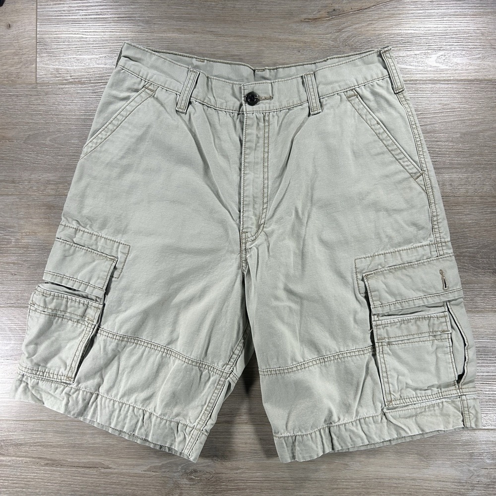 Levi's Baggy Cargo Shorts Mens‎ 34 Khaki Heavyweight Utility Hiking Gorpcore